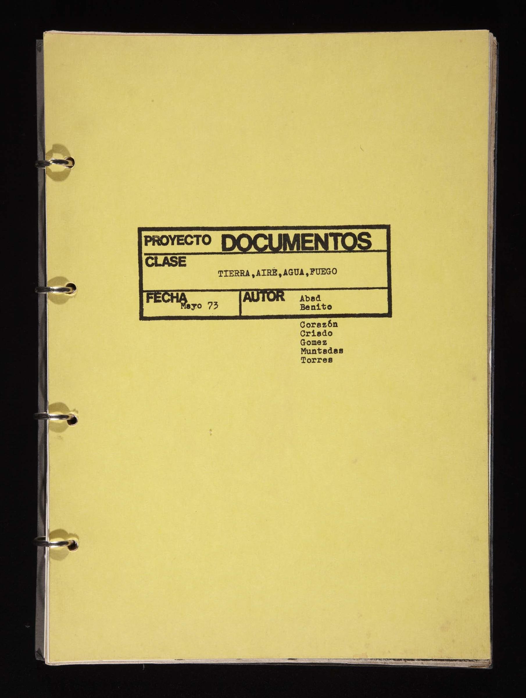 Serie Documentos n.º 11: tierra, aire, agua, fuego