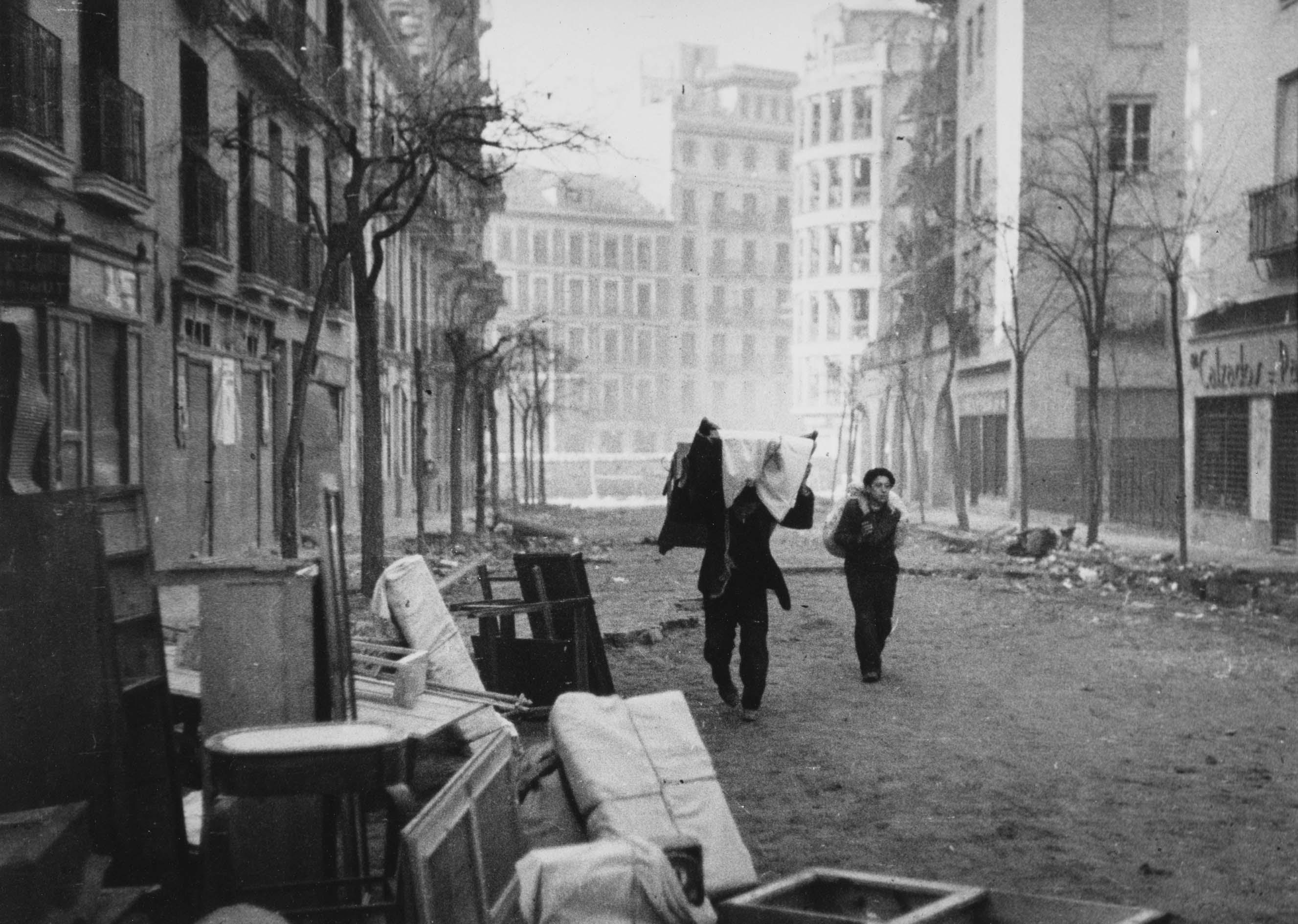Bombardeos en el barrio de Argüelles, Madrid