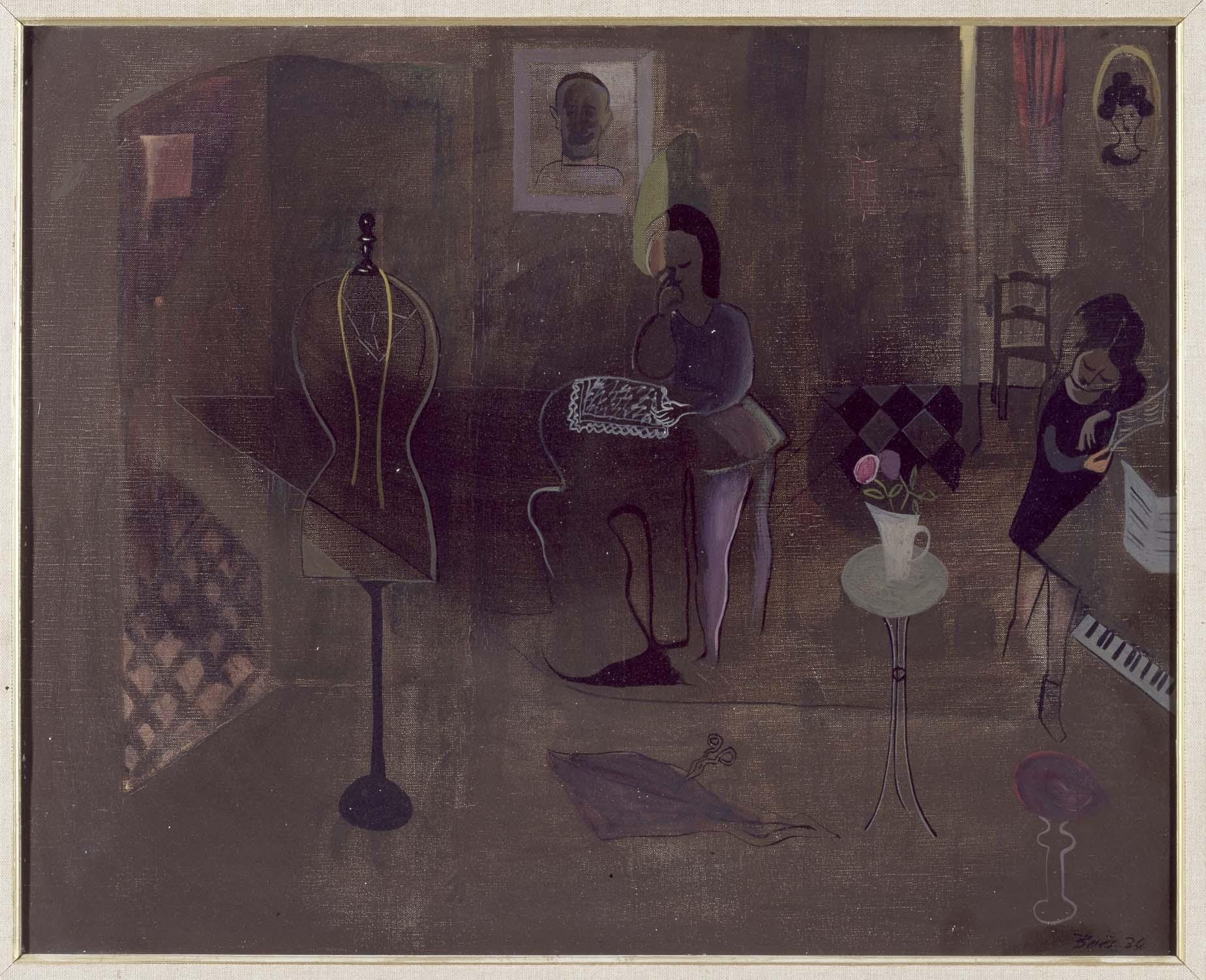 Deux jeunes filles dans une chambre (Dos muchachas en una habitación)