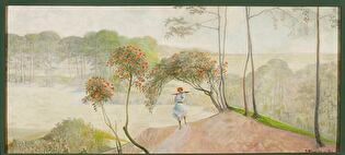 Landscape with rowanberry, left-hand section of the triptych “Go to the streams”