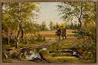 In a birch forest