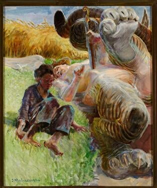 Shepherd boy and a harpy