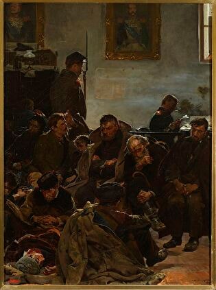 On the way to exile (Convicts on the way to Siberia)