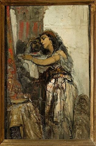 Salome with the head of St. John, sketch