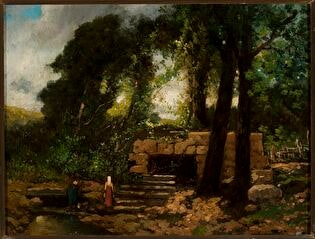 Landscape with ruins
