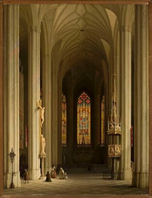 Gothic church interior