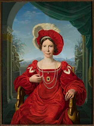 Portrait of princess Augusta Von Hessen-Kassel