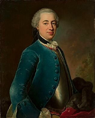 Portrait of a man in armour
