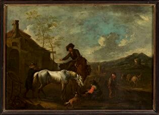 Watering the horses