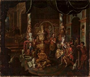 In the painter's studio