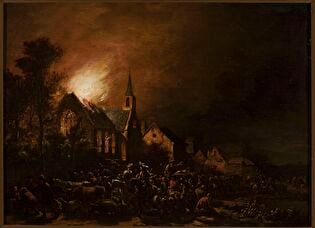 Church on fire