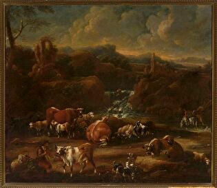 Herd in the mountains