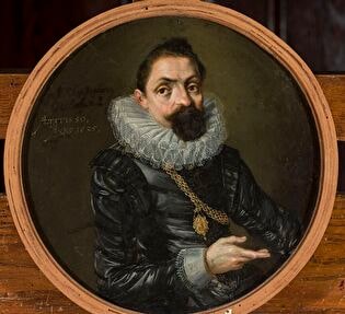 Double-sided portrait of Johann Christoph Oelhofen