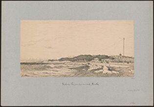View of the beach in Marseilles
