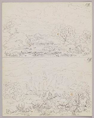 Four Landscape Studies (Recto and Verso)