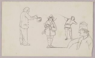 Four Figural Sketches