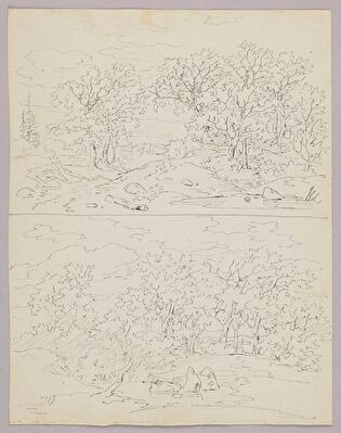 Four Landscape Studies (Recto and Verso)