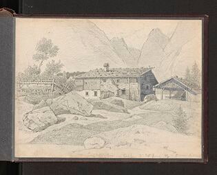 Farm in an Alpine village