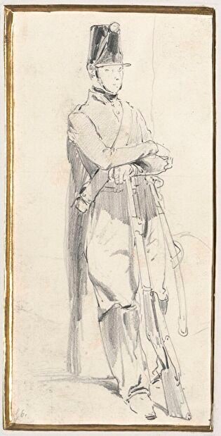 French portrait in uniform from before 1858