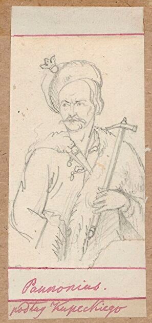 Man (Hungarian) in attire from c. 1700, according to a painting by Jan Kupecky