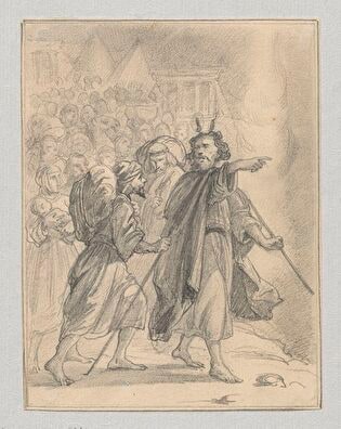 Moses leads Jews out of Egypt