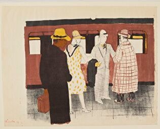 Scene on the Platform near a Railway Carriage