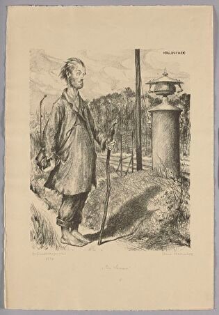 Ein Stromer, from the Series: Hans Baluschek, 6 Originallithographien