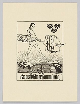 [Bookplate:] Kunstblättersammlung