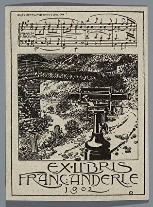 Bookplate of Franc Anderle