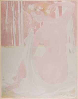 Nymphe couronnée de paquerettes