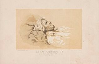Adam Mickiewicz on his deathbed