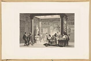 Pompeian house (after a painting by Gustave Boulanger)