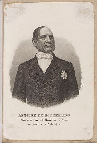 Anton Schmerling, minister and secret state councillor (Almanach de Gotha)