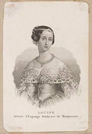 Luisa de Borbon, Infanta of Spain, Duchess of Montpensier (in: Almanach de Gotha)