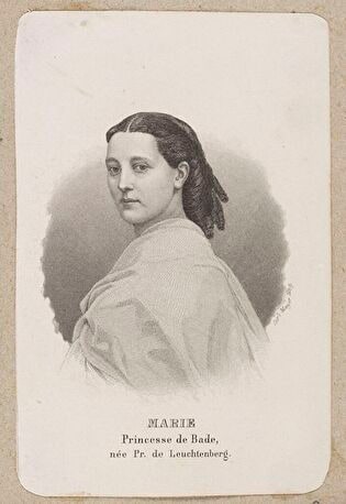 Portrait of Maria, Princess of Leuchtenberg, Duchess of Baden (in: Almanach de Gotha)