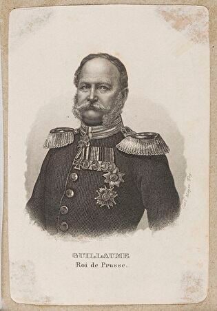 Wilhelm I Hohenzollern, King of Prussia (in: Almanach de Gotha 1862)