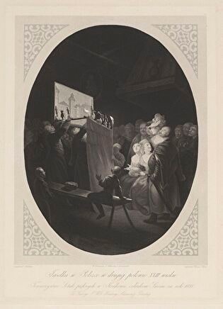 Nativity play in Poland [Puppets]. Premium of the Society of Friends of Fine Arts in Kraków for the Year 1858