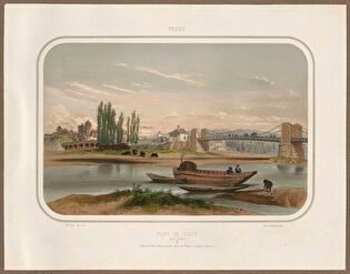 Bridge on the Allier River in Vichy