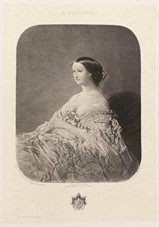 Portrait of Eugenie, wife of the Emperor of France Napoleon III