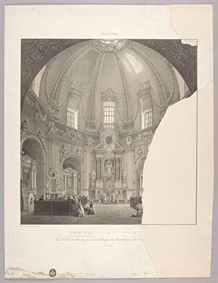Interior of the Church of Lord Jesus in Antakalnis (Antokol)