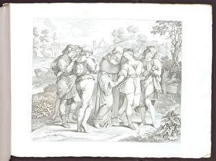 Raphael leaving Florence to go to Rome at the request of Pope Julius II (1507)