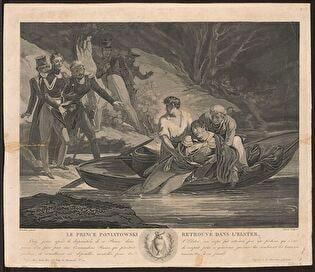 The Body of Prince Józef Poniatowski fished out of the Elster