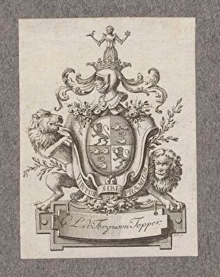 Bookplate of Wilhelm Ludwik Ferguson Tepper