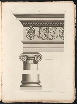 Architectural Order Used in the Façade of Shelburne House in Berkeley Square in London