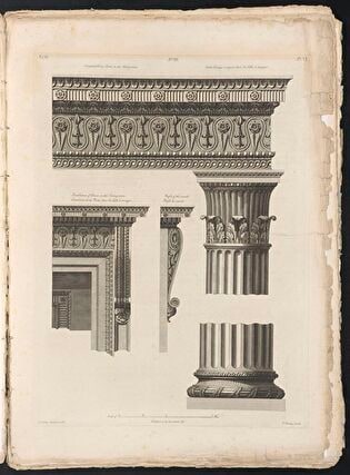 Doric and Composite Architectural Order Used in the Dining Room of Shelburne House in Berkeley Square in London