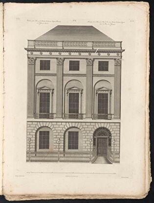 Front Façade of the House of Sir Watkin Williams Wynn, Baronet, in St James's Square in London
