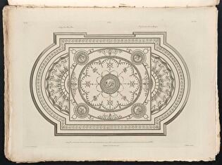 Plafond Design for the Music Room of the House of Sir Watkin Williams Wynn, Baronet, in St James's Square in London