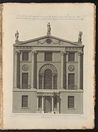 Façade of the Building of the Royal Society of Arts in London
