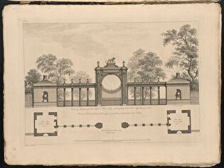 Elevation and Plan of the Fence and the Gateway of Syon House