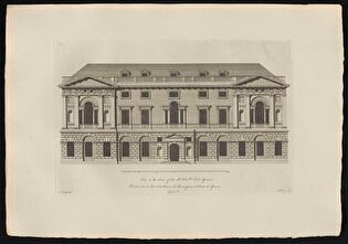 Street Façade of Earl Spencer's House in St James's Park